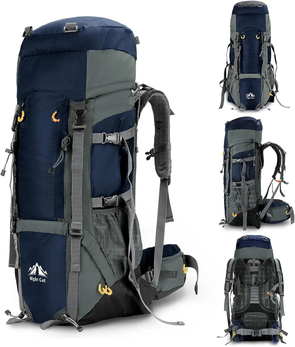 70L Night Cat Hiking Backpack with Internal Frame