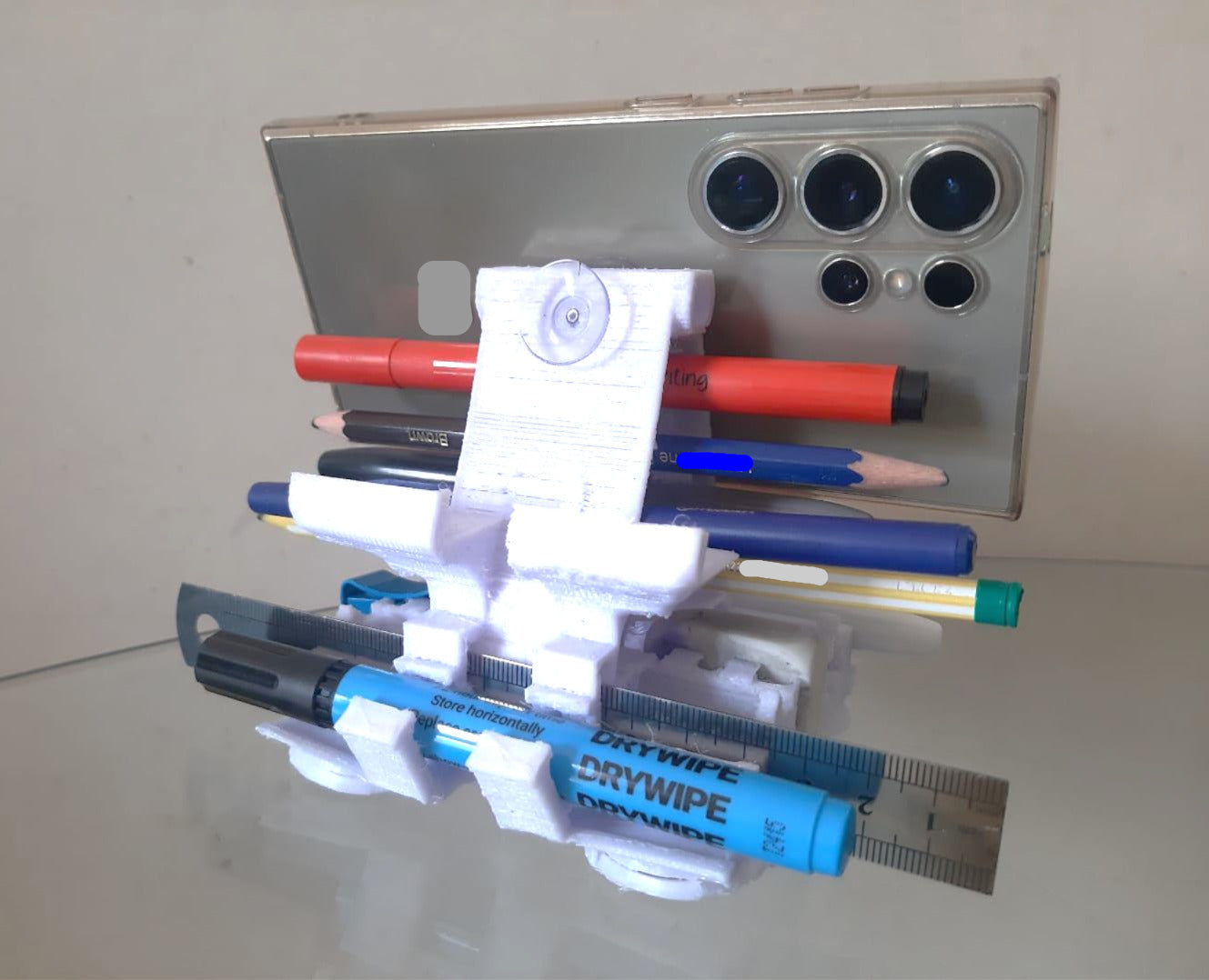 Multipurpose Mobile Phone Stand (Patent pending - Fully functional user experience prototype model - Discounted price)