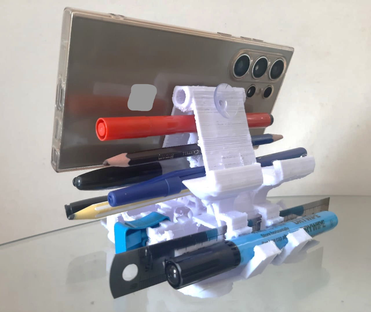 Multipurpose Mobile Phone Stand (Patent pending - Fully functional user experience prototype model - Discounted price)