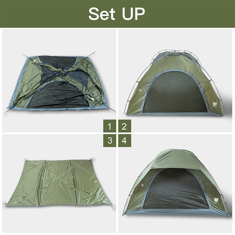 Night Cat 3 - 4 Person Double Layer Tent